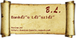 Bankós László névjegykártya